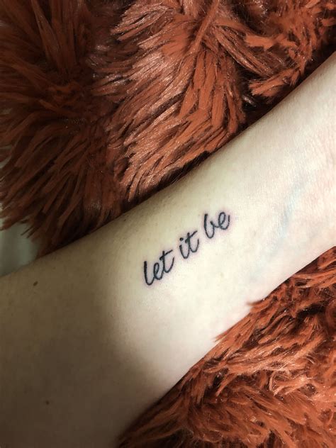 tatuaje let it be|93 Best Let it be tattoo ideas in 2024